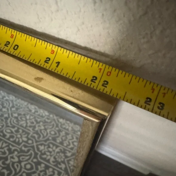 1960’s Hollywood Regency Mirror 34 X 23 Featuring Japanese Pagoda and Mt. Fuji - Picture 10 of 10